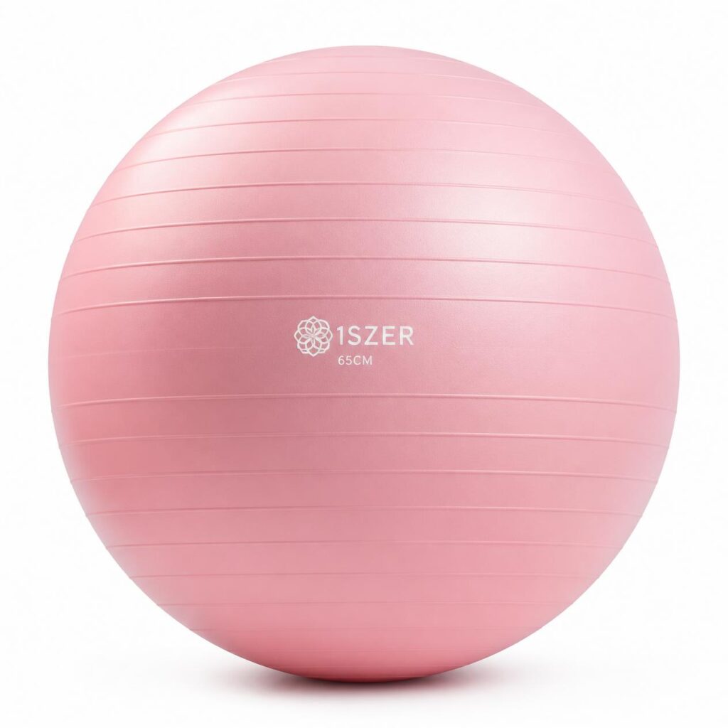 Bola suíça de pilates.