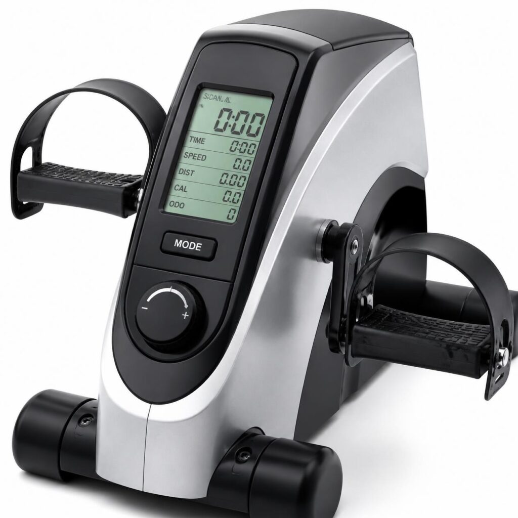 Pedaleira com display eletrônico.